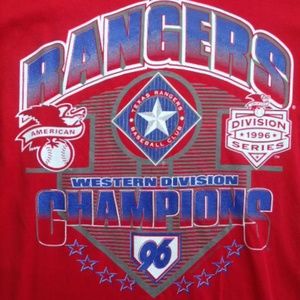 Texas Rangers 1996 Western Division Champions Tee